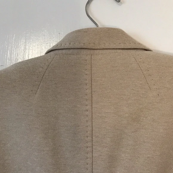 Classic Talbots Beige Women's Blazer size 6 Summer Wardrobe Capsule, Timeless - Picture 4 of 11
